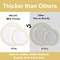 350Pcs White and Gold Plastic Plates for 50 Guests - Plastic Dinnerware Set, Includes 100 Gold Plates, 150 Silverware, 50 Napkins, 50 Cups for Party, Disposable Plates for Party